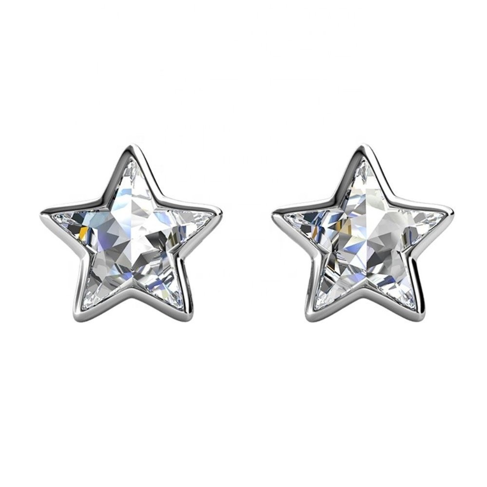 Star‎ Stud Earrings With Australian Crystals